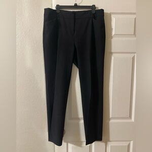Black dress pants with pockets and belt loops